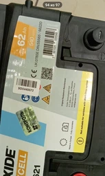 Автомобильный аккумулятор Exide Excell 6СТ-62 (EB621) 62 Ач (+/-) Euro 540 А (EB621)