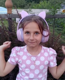 Беспроводные наушники детские ATD CAT EAR L400 с кошачьими ушками LED подсветкой Bluetooth 5.0 microUSB встроенным микрофоном радио Pink фото от покупателей 8