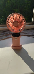 Вентилятор ручний з акумулятором та дисплеєм та ремінцем Led Digital Display Fan N15 Black