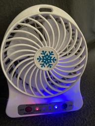 Настільний міні вентилятор портативний домашній Mini Fan usb чорний мобільний акумуляторний 3 режими вентилятора для дому та подорожей вентилятори від юсб повербанка ноутбука фото від покупців 2