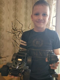 Машинка на радіокеруванні дитяча баггі джип машина на пульті радіо управління rc дистанційному управлінні для керування по вулиці бездоріжжю дому радіокерована з led підсвіткою синя радіокеровані машинки для хлопчиків дітей від 5 років + друга батарея