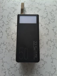 Повербанк 50000 mah 22.5W Super Fast Charge 10024 з LED дисплеєм і швидкою зарядкою PD/QC 3 порта powerbank павербанк для телефона apple айфона iphone самсунг samsung роутера планшета універсальний з ліхтариком фото від покупців 18