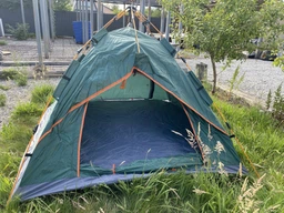 Туристическая 2-х местная автоматическая палатка 200х150см для отдыха каркасная на два человека Зеленая фото от покупателей 7