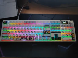 Механічна бездротова (Bluetooth + 2,4G) клавіатура з HOT SWAP AULA F108PRO RGB FengLing Switch Mac/Win УКР/АНГЛ Red (F108PR) фото від покупців 2
