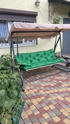 Матрац на качелю, диван з піддонів, лавочку, шезлонг 170*50*50 Оксфорд салатовий