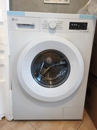 Пральна машина LG фронтальна, 6кг, 1200, В, 44см, дисплей, пара, інвертор, білий фото від покупців 3