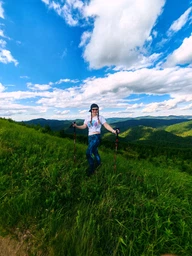 Палиці трекінгові туристичні для походів та спортивної ходьби Eagle Rock телескопічні Фіолетові (foldingFiolet2818)