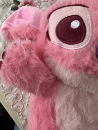 Мягкая детская игрушка «Дышащий Стич» (Stitch), плюшевая, розового цвета фото от покупателей 7