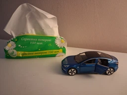 Коллекционная моделька Tesla Model 3 металлическая машинка игрушка с подсветкой фар 15 см Красный (2090953)