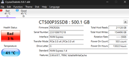 SSD накопичувач Crucial P3 4TB (CT4000P3SSD8), (up to 3500/3000 MB/s), 176-layer QLC NAND flash, M.2 (PCI-E 3.0) фото від покупців 2
