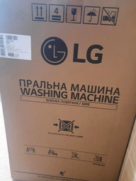 Пральна машина LG фронтальна, 6кг, 1200, В, 44см, дисплей, пара, інвертор, білий фото від покупців 1