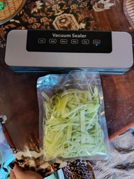 Вакууматор побутовий для продуктів їжі Vacuum Sealer 120W вакууманий пакувальник автоматичний + 10 пакетів фото від покупців 1