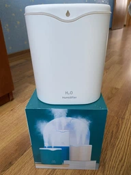 Зволожувач повітря H2O великий на 2л воздуха і дому аромадифузор з підтсвіткою ультразвуковий фото від покупців 2