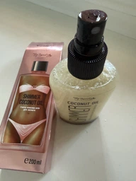 Кокосовое масло Top Beauty для загара с шимером Shimmer Coconut Oil Gold 100 мл фото от покупателей 3