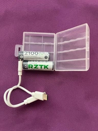 Аккумулятор RZTK Cell Recharge Type-C 2100 мА·ч Li-ion AA 2 шт + зарядный кабель фото от покупателей 1