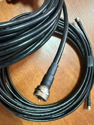 Коаксиальный кабель RG-58U черный 20м (10m+10m) 50 Ом