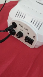 Фрезер для манікюру та педикюру професійний 65W 45000 об. хв + подарунок 7 алмазних фрез білий фото від покупців 15