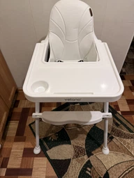 Стілець 2 в 1 для годування дитини Velano Basic White (45687)