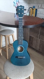 Концертное Укулеле (Гавайская гитара) Molin 23″ Изумрудный + 4 струны + три медиатора + салфетка из микрофибры + тюнер (mrk6848)