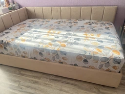Простынь на резинке Бязь Autumn flowers Белый 160*200 высота 25 см