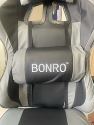 Крісло офісне з підставкою для ніг Bonro B-059 сіре