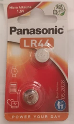 Батарейки Panasonic лужні LR44 (A76, AG13, G13A, PX76, GP76A, RW82) блістер 6 шт. (LR-44EL/6B)