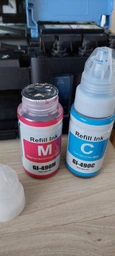 Премиальные совместимые чернила V.Print для Canon PIXMA G3410 комплект 4шт, насыщенные и яркие цвета фото от покупателей 1