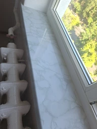 Самоклеющаяся ПВХ пленка 0,6х5м (большая), HOME DESIGN, интерьерная, водостойкая, для мебели и кухни, цвет светло-серый мрамор фото от покупателей 9