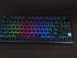 Клавіатура бездротова Hator Skyfall 80 PRO Aurum Vanila Silent RGB Wireless/Bluetooth/USB Black (HTK4181UA)