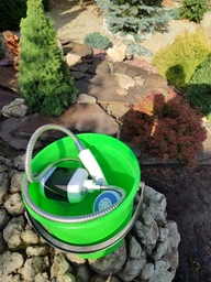 Душ портативный с насосом Portable Outdoor Shower с аккумулятором и USB зарядкой Белый фото от покупателей 1