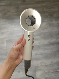 Фен для волосся SUPERSONIC Leafless Hair Dryer 1600 Вт з іонізацією, 3 режими сушіння, 1 насадка, сірий металік