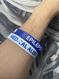 Силиконовый браслет Линия 24 EPILEPSY MEDICAL ALERT ЕПІЛЕПСІЯ набор 5 штук