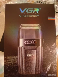 Электробритва шейвер мужской профессиональный VGR V-640S бритва 9000 ОБ. чорный