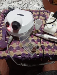 Фрезер для манікюру та педикюру професійний 65W 45000 об. хв + подарунок 7 алмазних фрез білий фото від покупців 2