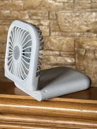 Портативний міні вентилятор halter Folding Fan 3 швидкості складний з шнурком на шию білий фото від покупців 2