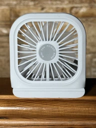 Портативний міні вентилятор halter Folding Fan 3 швидкості складний з шнурком на шию білий фото від покупців 1