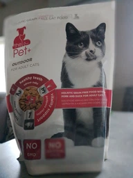 Сухой беззерновой корм thePet+ OUTDOOR для взрослых кошек со свежей свининой и уткой 1кг