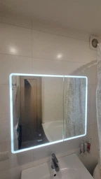 Зеркальный шкафчик MIXXUS PREMIUM ПВХ 80x70 см Белый с LED Touch димером регулятором яркости (616153) фото от покупателей 5