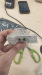Кольцо OWL сова кольцо с изображением совы с голубыми глазами