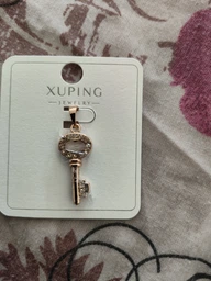 Женский кулон-подвеска в форме ключа Xuping из медицинского золота С покрытием настоящим золотом и кристаллами