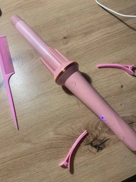 Плойка для волос автоматическая для локонов стайлер профессиональный с регулировкой температуры с керамическим покрытием 28 мм для быстрой завивки накрутки кудрей волн фото от покупателей 11