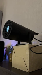 Смарт проектор SMART 4K Projector Ultra HD до 130 дюймов, мини, портативный, HDMI-совместимый, полная поддержка Android и iOS, Bluetooth 5.0, Wi-Fi 6, мультимедийный домашний кинотеатр, черный фото от покупателей 3