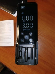 Автомобільний насос з акумулятором Proove Pump Assistant Pro 120W 7500mAh/27.75Wh DC-кабель 3m Автокомпресор портативний Black
