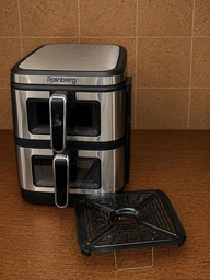 Аерогриль Rainberg RB 2331 4800W з двома чашами 7,5+7,5 л сенсорне керування
