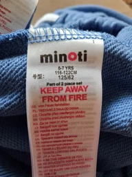 Підлітковий спортивний костюм (худі + штани) для хлопчика Minoti 23fleece122 42577TEN 146-152 см Блакитний (5063025438949) фото від покупців 1