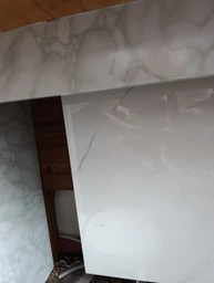 Самоклеющаяся ПВХ пленка 0,6х5м (большая), HOME DESIGN, интерьерная, водостойкая, для мебели и кухни, цвет светло-серый мрамор фото от покупателей 6