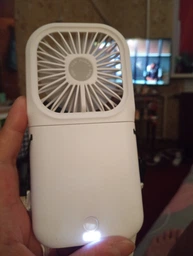 Портативний міні вентилятор halter Folding Fan 3 швидкості складний з шнурком на шию білий