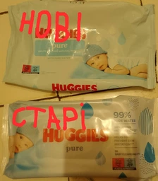 Влажные салфетки Huggies Pure 56 шт