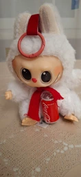Дитяча м'яка іграшка сюрприз Лабубу Labubu Coca-Cola плюшева, брелок для ключів сумки портфеля для дітей та дорослих 17 см фото від покупців 1