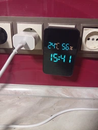 Дзвінок дверний бездротовий з козирком з DOORBELL 5615 з годинником, термометром і показником вологості фото від покупців 2